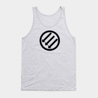 ANTIFA Post-WWII anti-fascism Anti-Fascist Action Anti-racism symbol black Tank Top